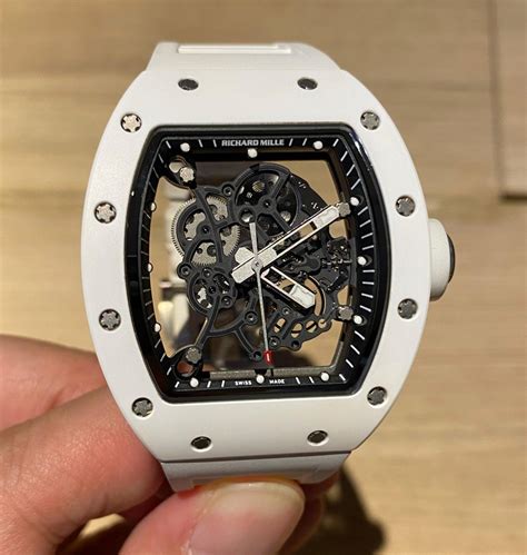 richard mille bubba watson white ceramic watch rm 055|bubba watson model 055.